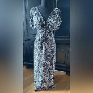 Necessary Objects Dress with touch detail in snakeskin print Size S